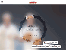 Tablet Screenshot of metzgerei-boneberger.de